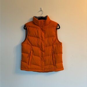 L.L. Bean Bright Orange Quilted Puffer Vest